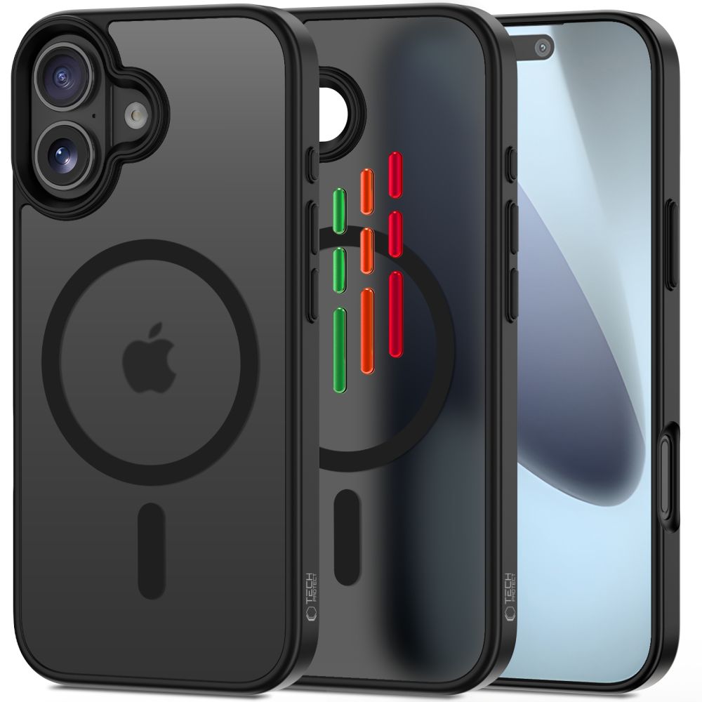 Dėklas Tech-Protect MagMat XT MagSafe iPhone 17, matinis juodas