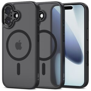 Dėklas Tech-Protect MagCam MagSafe iPhone 17, matinis juodas