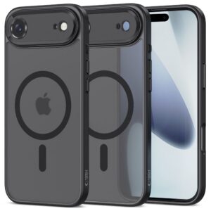 Dėklas Tech-Protect MagCam MagSafe iPhone Air, matinis juodas
