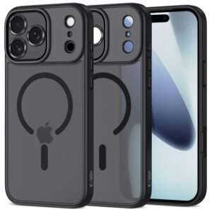 Dėklas Tech-Protect MagCam MagSafe iPhone 17 Pro, matinis juodas