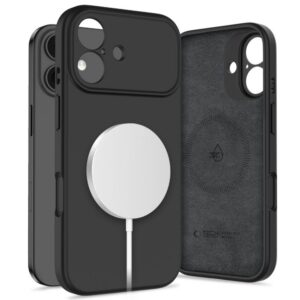Dėklas Tech-Protect Silicone MagSafe iPhone 17, juodas