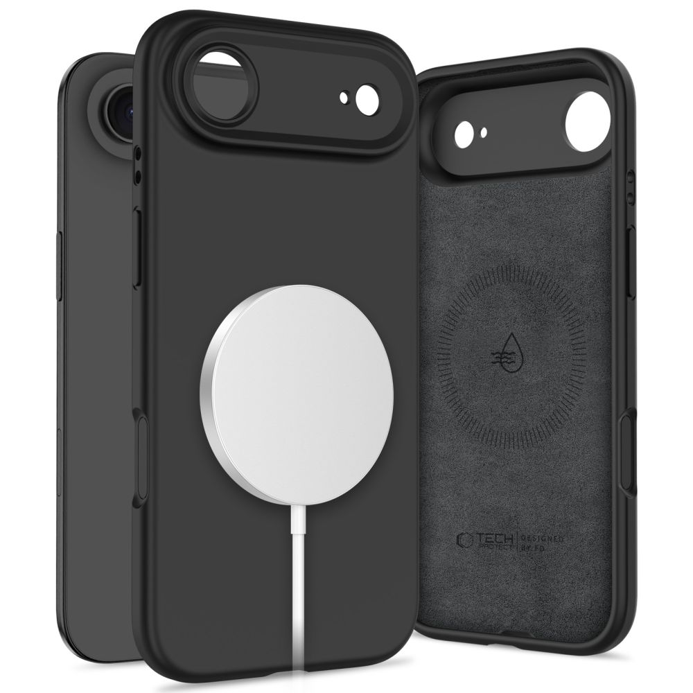 Dėklas Tech-Protect Silicone Magsafe iPhone Air, juodas