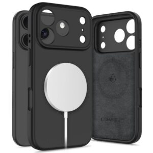 Dėklas Tech-Protect Silicone Magsafe iPhone 17 Pro, juodas