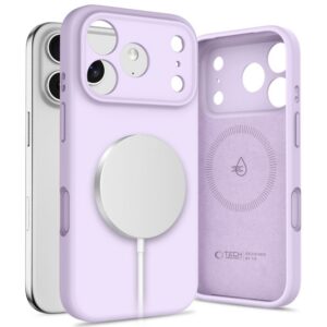 Dėklas Tech-Protect Silicone Magsafe iPhone 17 Pro, alyvinis