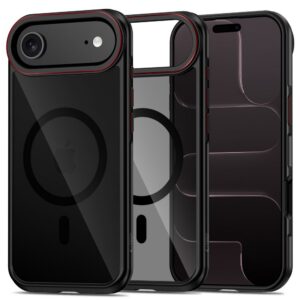 Dėklas Tech-Protect MagHybrid MagSafe iPhone Air, juodas/raudonas
