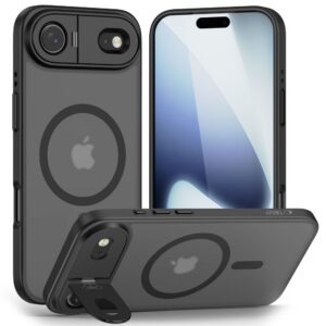 Dėklas Tech-Protect MagStand MagSafe iPhone Air, matinis juodas