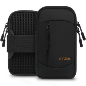 Sportinis rankos diržas Tech-Protect M6 Universal Sport Armband, juodas/oranžinis