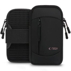Sportinis rankos diržas Tech-Protect M6 Universal Sport Armband, juodas/rožinis