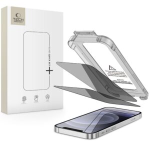 Privatumo apsauginis stiklas Tech-Protect Quick Set Spy+ iPhone 12 / 12 Pro, 2 vnt.