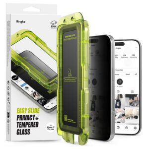 Apsauginis stiklas Ringke Easy Slide Privacy iPhone 17 Pro, 2 vnt.