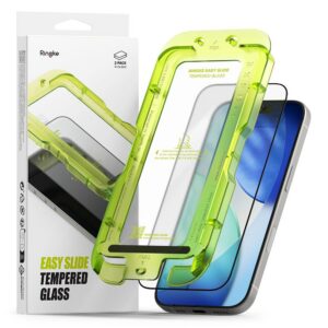 Apsauginis stiklas Ringke Easy Slide iPhone 17, 2 vnt., juodas