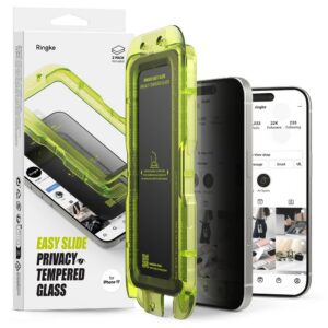 Apsauginis stiklas Ringke Easy Slide Privacy iPhone 17, 2 vnt.
