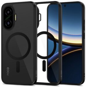 Dėklas Tech-Protect Magmat Xiaomi Poco F7 5G, juodas, skaidrus