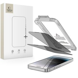 Apsauginis privatumo stiklas Tech-Protect Quick Set Spy+, 2 vnt., iPhone 14 Pro