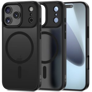 Dėklas Tech-Protect TP Matt MagSafe iPhone 17 Pro Max, matinis juodas