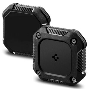 Dėklas Spigen Tough Armor Apple AirTag 1 / 2, juodas