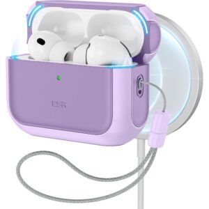 Dėklas ESR Orbit HaloLock MagSafe AirPods Pro 3, alyvinis
