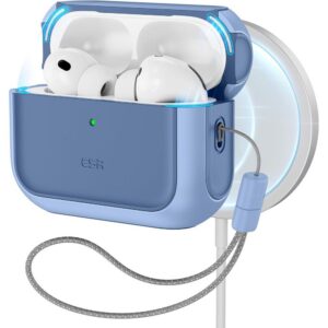 Dėklas ESR Orbit HaloLock MagSafe AirPods Pro 3, šviesiai mėlynas