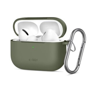 Dėklas Tech-Protect Silicone Hook Apple AirPods Pro 3, alyvuogių žalias