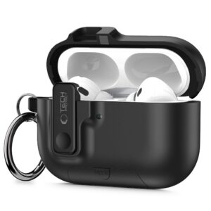 Dėklas Tech-Protect Slim Hook Apple AirPods Pro 3, juodas