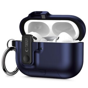 Dėklas Tech-Protect Slim Hook Apple AirPods Pro 3, tamsiai mėlynas