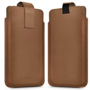 Dėklas Tech-Protect SM65 universalus telefonams 6.0-6.9 colio, rudas