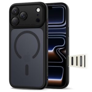 Dėklas Tech-Protect Magpeak MagSafe iPhone 17 Pro, matinis juodas