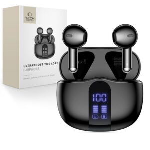 Ausinės Tech-Protect UltraBoost TWS Earphone Core G2, juodos