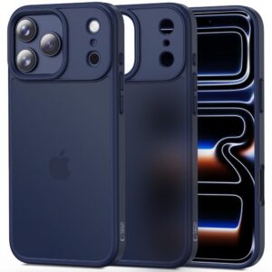 Dėklas Tech-Protect MagMat iPhone 17 Pro, matinis tamsiai mėlynas