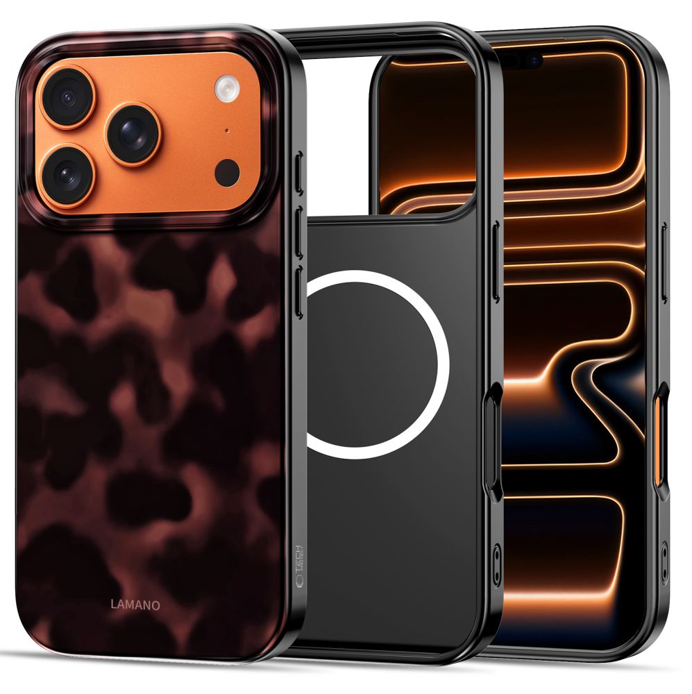 Dėklas Tech-Protect Lamano MagSafe iPhone 17 Pro, panteros raštas - Image 3