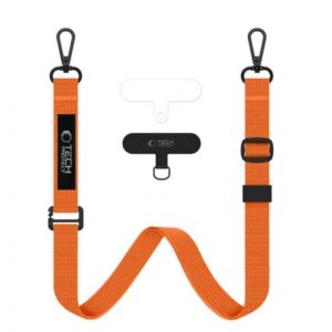 Dirželis Tech-Protect C6S Rope Crossbody, kosminė oranžinė