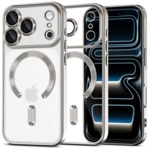 Dėklas Tech-Protect MagFlex MagSafe iPhone 17 Pro Max, blizgus sidabrinis