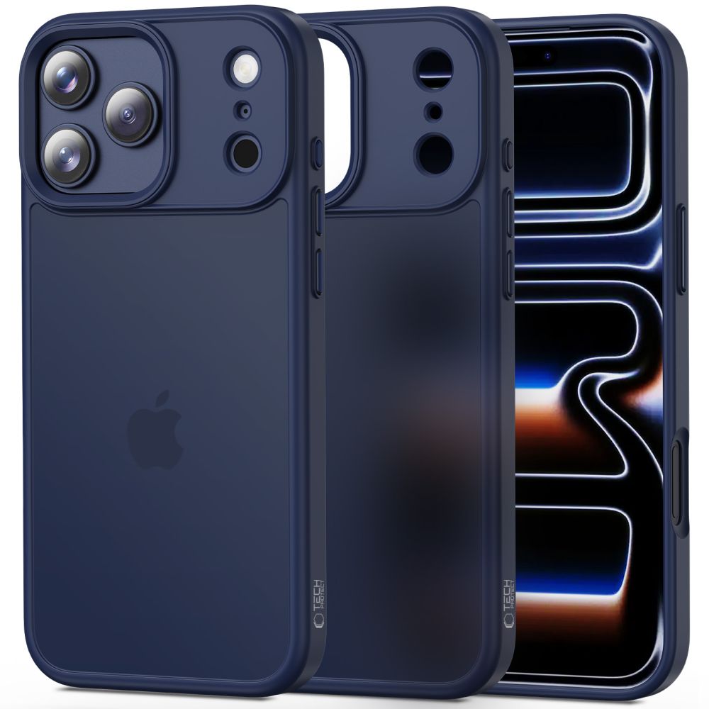 Dėklas Tech-Protect Magmat iPhone 17 Pro Max, matinis tamsiai mėlynas
