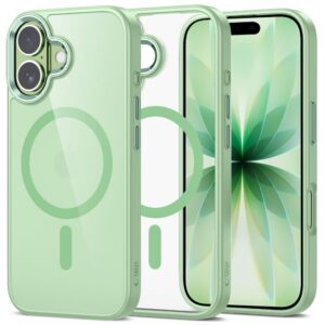 Dėklas Tech-Protect Magmat MagSafe iPhone 17, šalavijo/skaidrus