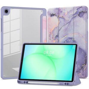 Dėklas Tech-Protect SC Pen Hybrid Galaxy Tab A9+ / A11+ Plus 11.0 X210 / X215 / X216 / X230 / X235 / X236, violetinis marmurinis