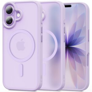 Dėklas Tech-Protect MagMat MagSafe iPhone 17, matinis levandinis