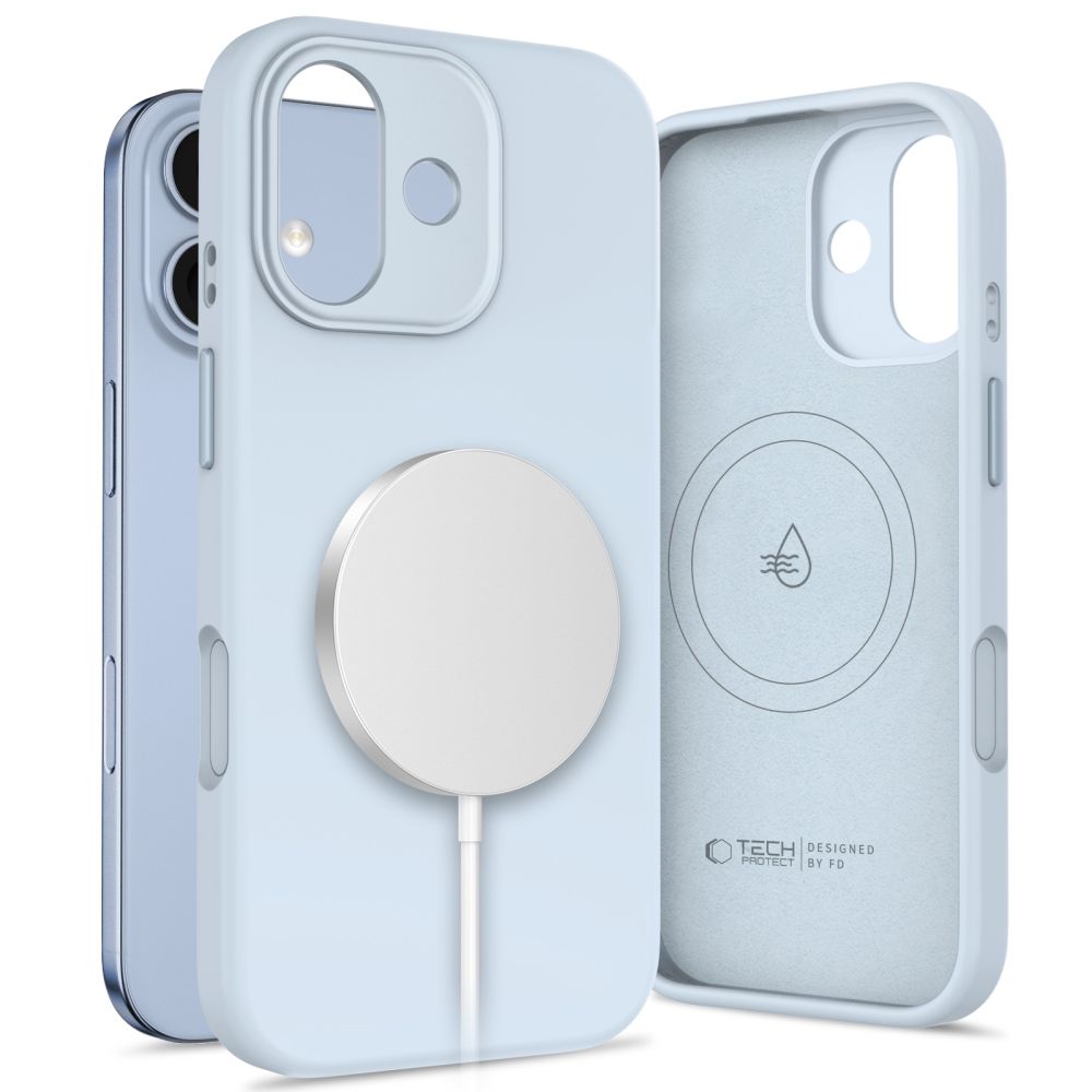 Dėklas Tech-Protect Uniq MagSafe iPhone 17, pilkai melsvas