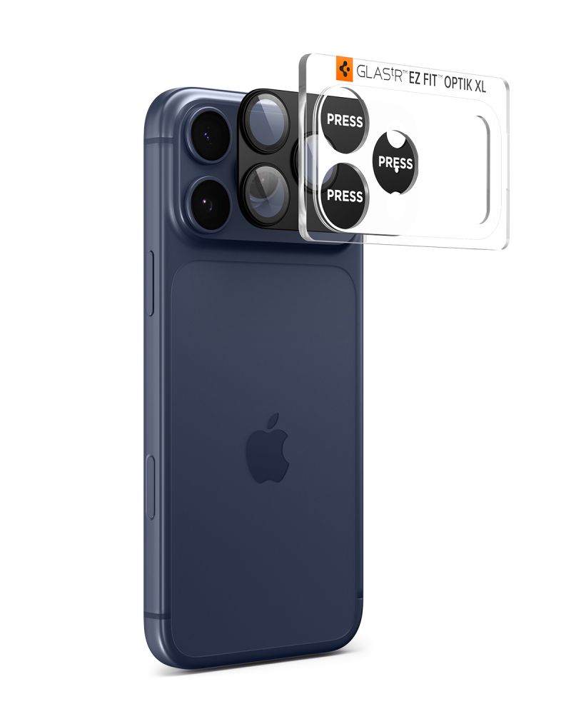 Kameros apsauginis stiklas Spigen Optik Pro XL EZ Fit iPhone 17 Pro, juodas - Image 2
