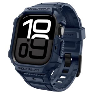 Dirželis Spigen Rugged Armor Pro V2 Apple Watch 10/11 (42 mm), tamsiai mėlynas