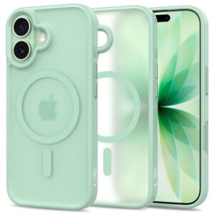Dėklas Tech-Protect Magmat MagSafe iPhone 17, matinis šalavijo spalvos