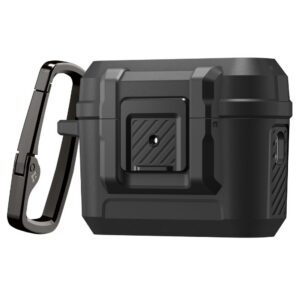 Dėklas Spigen Lock Fit Apple AirPods Pro 3, matinis juodas