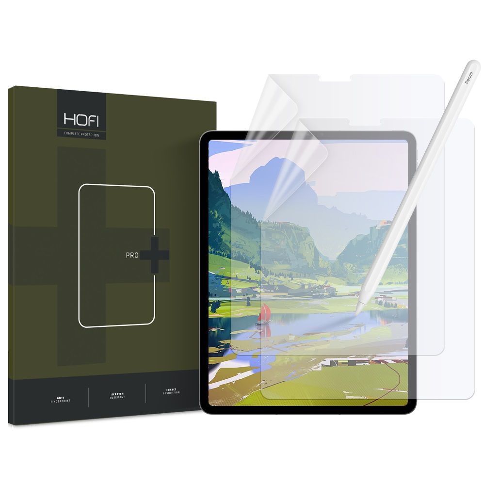 Apsauginė plėvelė Hofi Paper Pro+, 2 vnt., iPad Air 10.9" 4/5 / iPad Pro 11" 2/3/4, matinė skaidri