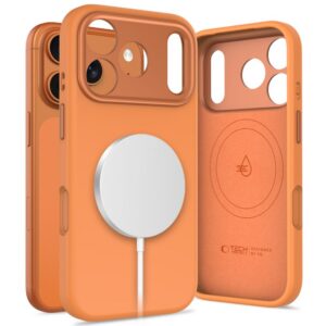 Dėklas Tech-Protect Uniq MagSafe iPhone 17 Pro Max, kosminis oranžinis