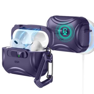 Dėklas ESR Cyber FlickLock HaloLock Apple AirPods Pro 3, violetinis