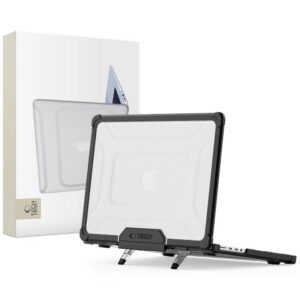 Dėklas Tech-Protect SmartShell Pro MacBook Pro 14 M1-M5 Pro / M5 Pro Max 2021-2026, juodas/skaidrus