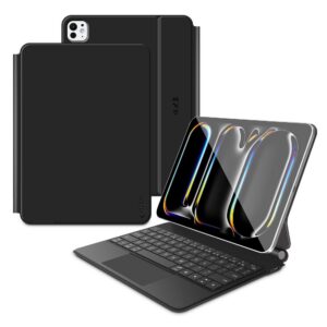 Dėklas su klaviatūra Tech-Protect SmartCase Magnetic iPad Pro 11 5/6 (2024-2025), juodas