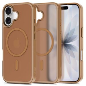 Dėklas Tech-Protect BasicMag MagSafe iPhone 17, matinis rudas