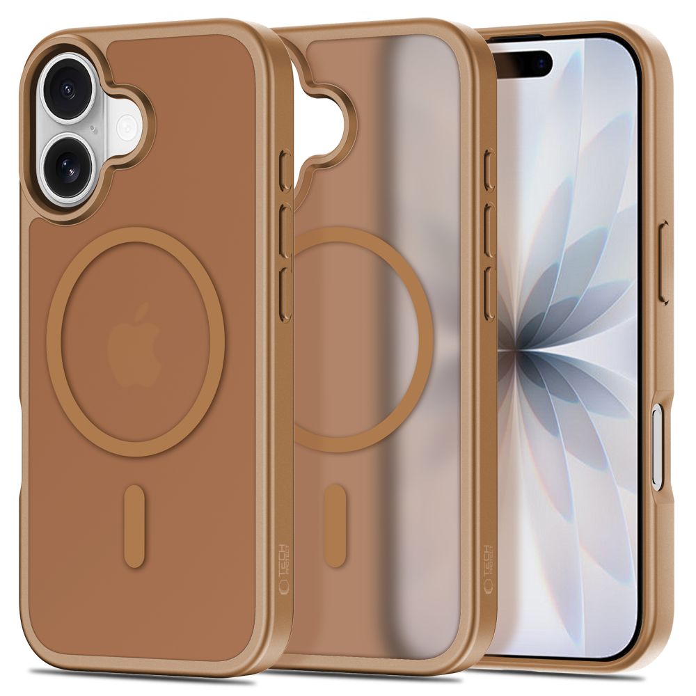 Dėklas Tech-Protect BasicMag MagSafe iPhone 17, matinis rudas