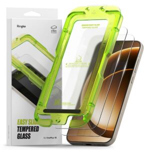 Apsauginis stiklas Ringke Easy Slide OnePlus 15, 2 vnt., skaidrus