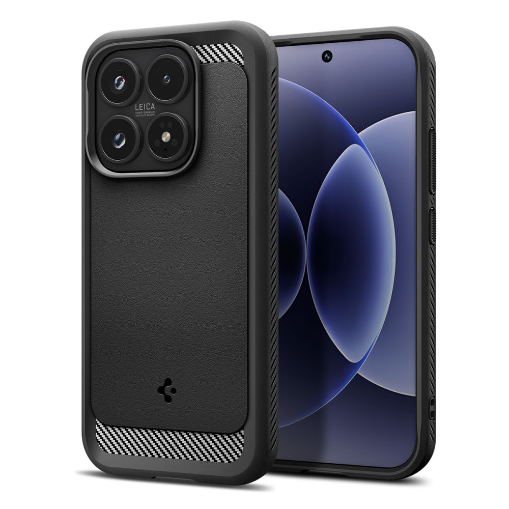 Dėklas Spigen Rugged Armor Xiaomi 17, matinis juodas